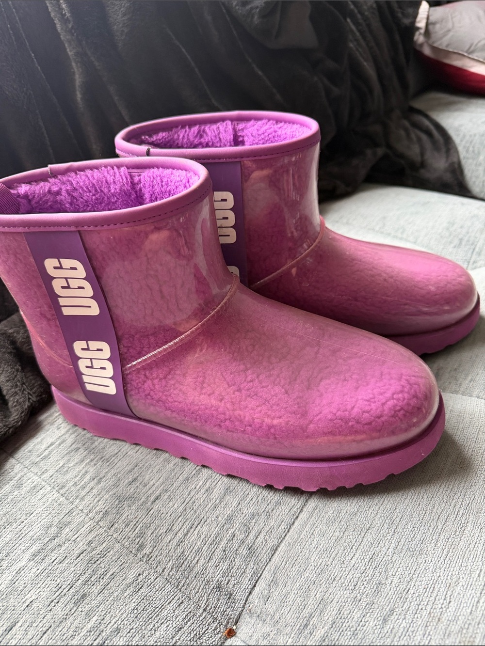 UGG women’s Purple Waterproof Shearling Boot